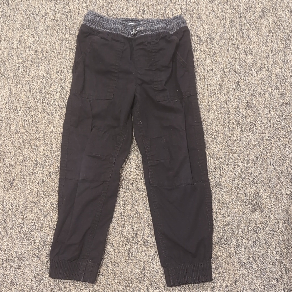 Sonoma Black Jogger Pants with Heathered Gray Waistband